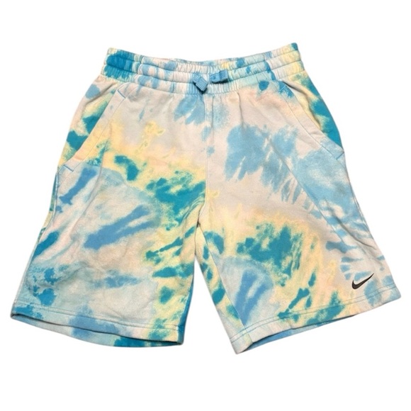 Nike Other - Nike Men’s Blue and Yellow Tie-Dye Shorts size M